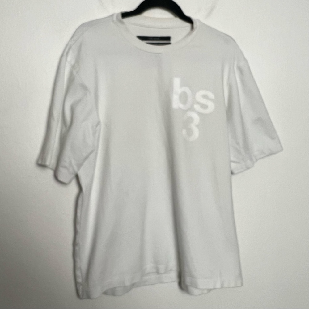 Pyer Moss white crew neck relaxed oversized Ballers tee Size Medium